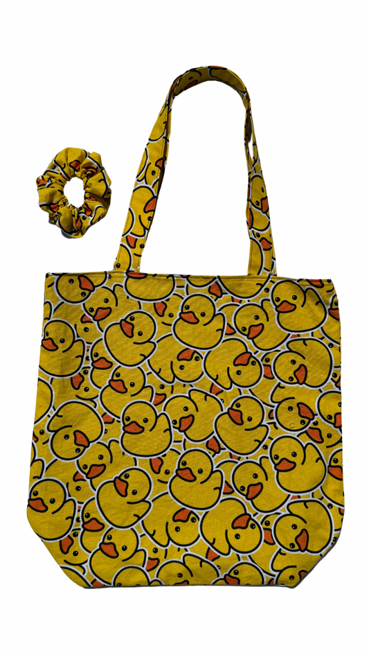 Duck Themed Tote & Scrunchie