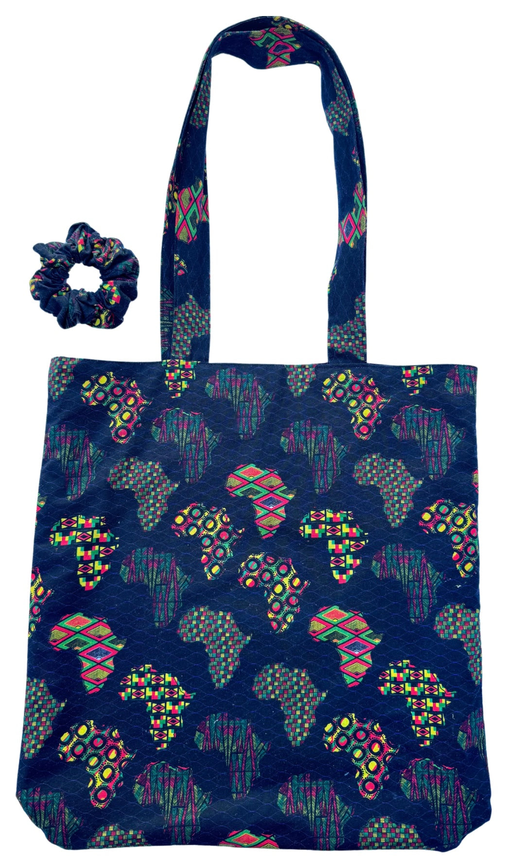 African Print Tote & Scrunchie