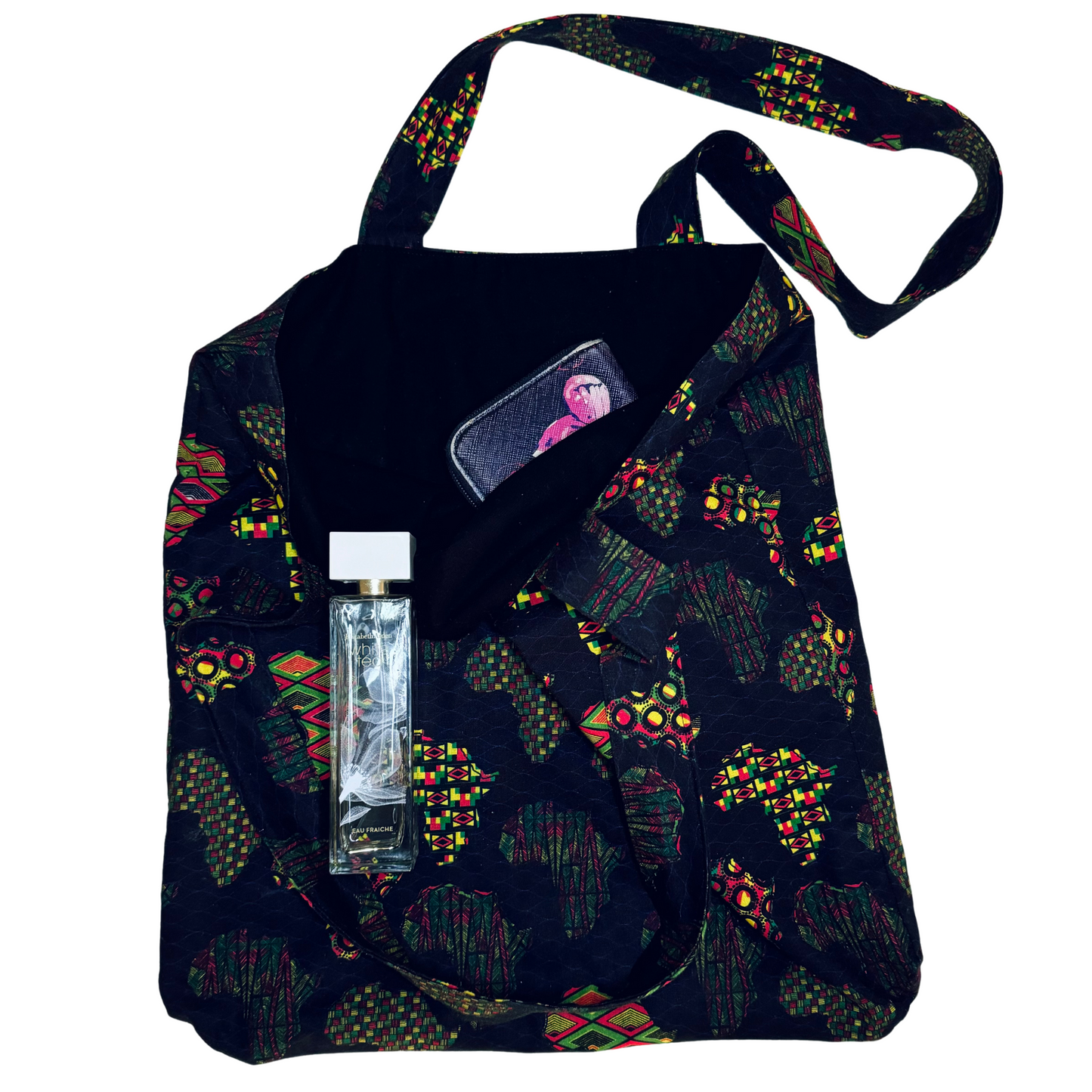 African Print Tote & Scrunchie